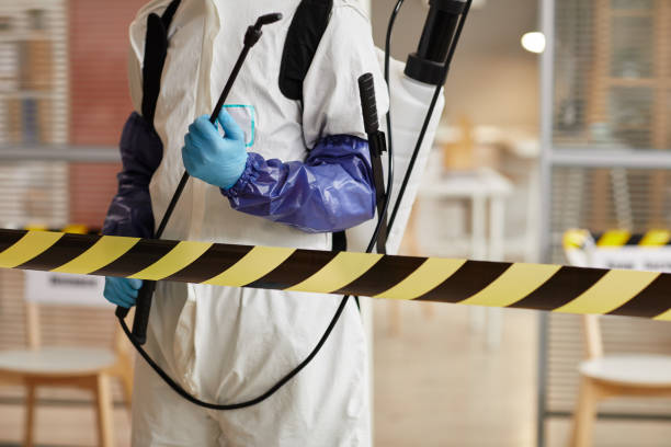 Professional Sewage Cleanup technician working in West Point, NY